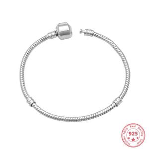 Autres Bracelets Original 925 Sterling Silver Rose Gold Snake Chain DIY Bracelet Bijoux Pour Femmes Long 16CM-23CM 8 Taille ChoixAutre