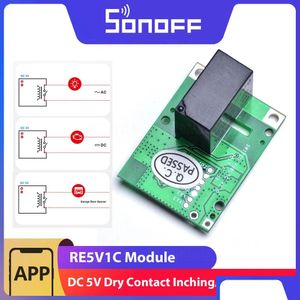 Autres fournitures de construction Sonoff RE5V1C DC 5V Wi-Fi Dry Contact Relais Mode Inchat / Selflock Switch Remote Control Work via Ewelink Drop Dhybq