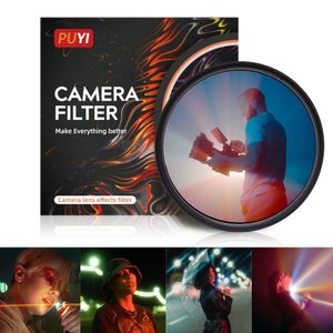 Other Camera Products Streak Filters Soft Blue Rainbow Star Light White Orange Line Flare lens 52 55 58 62 67 72 77 82MM Filtro 231101