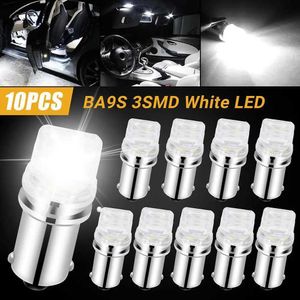 Otras luces de automóvil 10pcs BA9S 2835 Kit de bombilla LED 3SMD 12V 300LM 6000K Ultra Bright Instrumumy Panel Limilla Indoor LightL204