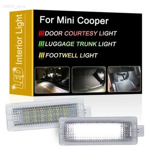 Autres feux de voiture 12V blanc LED porte bagages et ensemble de lumière de pied pour Mini Cooper R50 R52 R53 R55 R57 R60L204