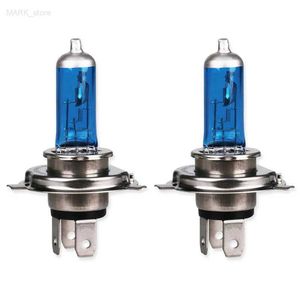 Autres feux de voiture 2PCS H4 6000K Halogène High Low Beam 55W / 60W Lampe Cap Ampoule Voiture P43T 6000K 12V Xénon Lumière blanche Accessoires automobilesL204