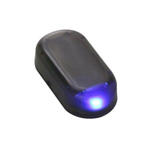 Autres lumières de voiture LED Alarm Light Imitation Faux Système de sécurité d'énergie solaire Avertissement Flash Lampe antivol Décoration intérieure Drop D Dhoj2