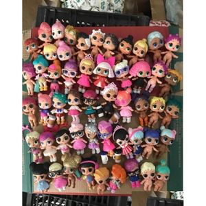 Autres accessoires de dessins animés aléatoires envoyés pour la série lol Doll 10cm Toy Baby Dolls Figule Toys Kids Gift With Cloutt Bottle Hair AC DHRC6