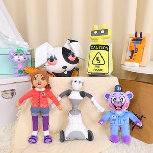 Autres fournitures de chat 17pcs FNAF Branc de sécurité Ruine Toys en peluche mignon Moupide Game anime de décoration intérieure Poupées pour enfants d'anniversaire de Noël Gift 230817