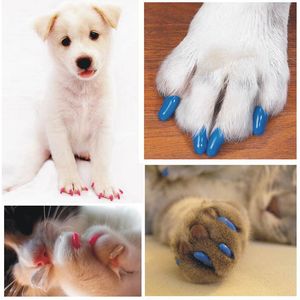 Autres fournitures pour chats Caoutchouc souple coloré 20 Pcs Pack Chiens Chats Chaton Contrôle des pattes Griffes Soins Ongles Caps Couverture pour protéger les enfants contre les dommages 230802