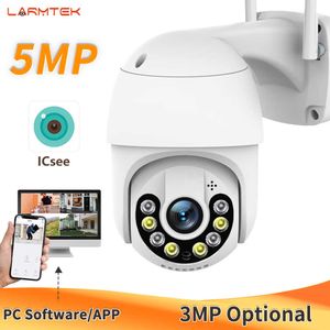 Autres caméras de vidéosurveillance Caméra ICsee WiFi 5MP CCTV extérieur Protection de la sécurité à domicile Système de caméra IP PTZ 360 RJ45 3MP AI Détection humaine Zoom numérique 4X J221026