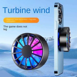 Other Cell Phone Accessories Magnetic Mobile Phone Aircooled Radiator For Gaming PUBG Low Noise Fast Heat Dissipation Cooling Fan Cooler for iphone J230720