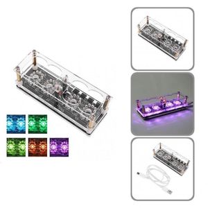 Autres horloges accessoires sommeil automatique léger rétro bureau 4 bits Nixie Tube horloge pour bureau