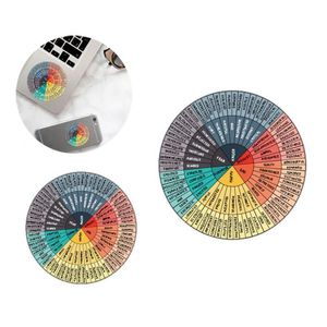 Other Decorative Stickers 2Pcs/Set Emotion Chart Wheel Decoration Feelings Mobile Phone Notebook Sticker Drop Delivery Home Garden De Dhw3Z