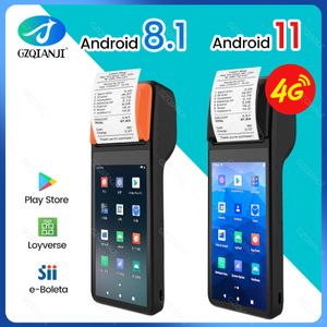 Autres appareils électroniques 4G sans fil Wifi BT Imprimantes PDA portables Android 8 1 11 Terminal de point de vente Écran tactile Lecteur de code-barres intégré Lecteur de carte NFC 230712