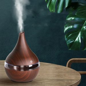 Autres appareils électroniques Aromacare 300 ml Diffuseur d'arôme de grain de bois 7 couleurs Désodorisant Petit humidificateur d'air pour bureau à domicile Super silencieux 230826