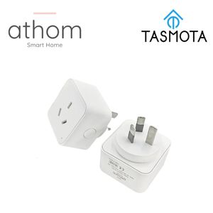 Autres appareils électroniques Athom Smart Home Preflashed TASMOTA Australia Plug fonctionne avec la surveillance de la consommation électrique Assistant 10A 230927