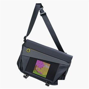 Otros productos electrónicos Divoom Sling Bag-V Personalizable Pixel Art Diseño de moda Deporte al aire libre Impermeable para hombres y mujeres Messenger Bag Birt Ot0Vt