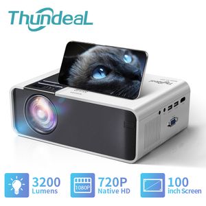 Otros dispositivos electrónicos ThundeaL HD Mini Projector TD90 Native 1280 x 720P LED WiFi Home Theater Cinema 3D Smart 2K 4K Video Movie Proyector 230731
