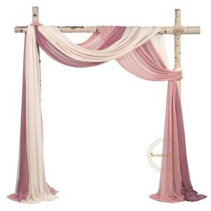 Autres Fournitures De Fête D'événement 10 Mètres Arche De Mariage Drapé Tissu Mousseline De Soie Tulle Rideau Drapant Toile De Fond Fournitures De Fête Maison Draperie Cérémonie Décoration 230808