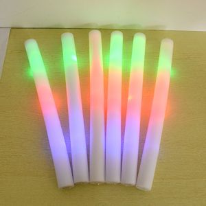 Otros suministros para fiestas de eventos 101520Pc Colorful LED Glow Sticks Luz de neón Luminous Foam Stick Portable Concert Bar Glitter Atmósfera Prop 230221