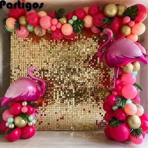 Otros suministros para fiestas de eventos 119 piezas Tropical Flamingo Balloon Garland Arch Kit Flamingo Pink Latex Globos para el verano Hawaii Kids Birthday Party Decoration 230628