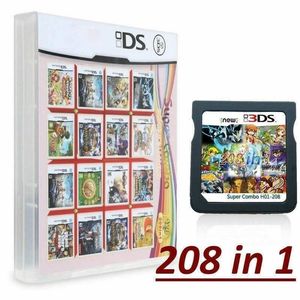Autres fournitures de fête d'événements 208 en 1 Compilation de la série Version de jeu classique NDSL DS 2DS 3DS Carte de console de cartouche vidéo Langue anglaise 230912