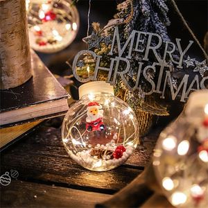 Autres fournitures d'événement Fournitures LED Curtain String Light Ball Santa Claus Christmas Decortions Home Ording Tree Decoration Year NAVIDAD Gift 220908
