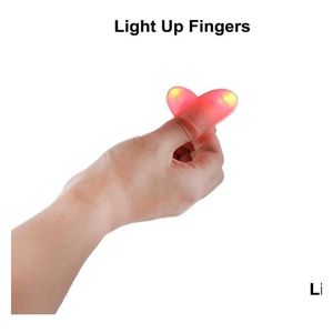 Autres fournitures de fête d'événement Lightup Magic Thumbs LED Flash Finger Tips Lights Bright Closeup Stage Magican Tricks Props Drop Delive Dhcl1