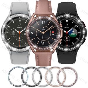Autres accessoires de mode Lunette en diamant pour Samsung Galaxy Watch 4 Classic 42mm 46mm Housse de protection Bague de protection en métal Galaxy Watch3 41mm 45mm J230413