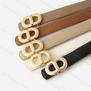 Otros accesorios de moda S3543 Cinturón delgado de decoración para mujer Vestido de jeans Hebilla de CD de metal Cinturones de cuero de PU de color sólido simple J230412