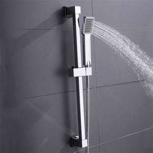Autres robinets Douches Accs Barre coulissante de douche de levage réglable carrée avec support de douche Ensemble de douche à barre coulissante ABS 220927
