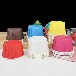 Autres fournitures de fête festive 100 pièces Mini papier coloré gâteau Cupcake Liner cuisson Muffin boîte tasse étui plateau moule outils de décoration