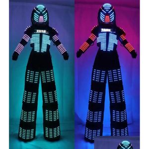 Otros suministros de fiestas festivas Robot LED SILTS CAMBITOR Evento de ropa de vestuario Kryoman Disfraz de Robot5278352 Drop entrega HO DHGJL