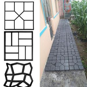 Other Garden Buildings Path Maker Mold Plastic DIY Manually Paving Cement Brick Stone Road Concrete Mould Reusable 220921