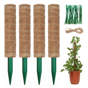 Other Garden Tools Coir Totem Coconut Palm Sticks Vine Support Plant Moss Pole Stick For Climbing Fram Plants Extension 230620