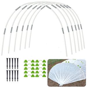 Other Garden Tools Greenhouse Hoops Set ing Folding Fiber Rod Seedling Arch Shed Bracket Plant Hoop Grow Tunnel Support 230422