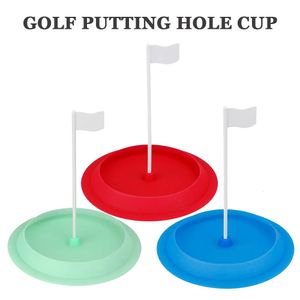 Autres produits de golf 1 pcs Indoor Putting Green Blue et Red Hole Cup Practice avec drapeau blanc Putter Trainer Fournitures d'aide à l'entraînement en plein air 231010