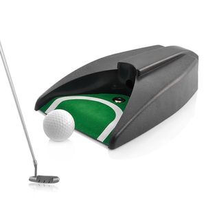 Autres produits de golf 1PC Outil d'entraînement automatique Golf Putting Cup Plastic Practice Putter Set Ball Return Device Machine Intérieur Extérieur Drop
