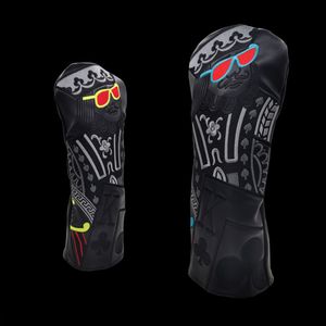Other Golf Products Limited edition king Golf Club #1 #3 #5 Wood Headcovers Driver Fairway Woods Cover PU Leather Putter Head Covers 230714