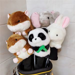 Autres produits de golf Peluche Animal 460 Driver Head Cover Golf Fairway Wood Headcover Elephant Hamster Rabbit Panda ETC. 230605