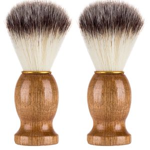 Autres articles d'épilation Blaireau naturel Hommes Blaireau Barber Salon Hommes Barbe Appareil de nettoyage Outil de rasage Rasoir avec manche en bois 230606