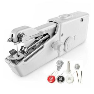 Other Hand Tools Portable Handheld Sewing Machine Mini Stitch Sew Needlework Cordless Clothes Fabrics Electric 230413