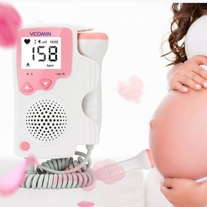 Autres articles de beauté de la santé 1pc Handheld Fetal Doppler Prenatal Heartcheat Monitor Sonar pour le détecteur de fréquence cardiaque enceinte Bébé Maison 230801