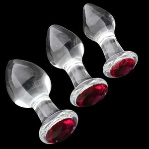 Autres éléments de beauté de la santé Crystal Plug anal non métallique BDSM Expansion non vibratrice attrayante Q240508