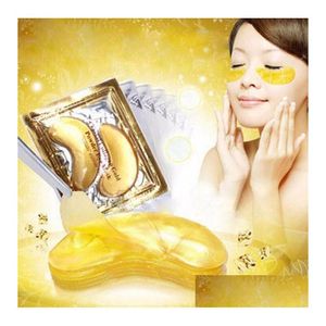 Autres articles de beauté de santé Masque pour les yeux au collagène cristal d'or Vente Es pour l'anti-cernes Supprimer les soins du visage noirs Drop Delivery Healt Dhq5E