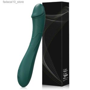 Autres articles de beauté de santé Vibromasseur en silicone souple pour femmes Masseur vaginal Gode puissant 10 vitesses Stimulateur de clitoris Femme Adultes Marchandises Q240117