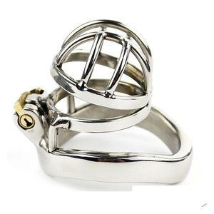 Otros artículos de belleza para la salud Acero inoxidable Super Pequeño Dispositivo de castidad masculina Jaula de metal A78 Entrega de gotas Salud Belleza DHPTR