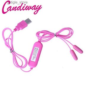 Autres éléments de beauté de la santé Alimentation USB Alimentation dual vibratrice de l'urée à double pénis vibrateur anal vibrateur clitoral stimulator masseur vaginal mâle y240402