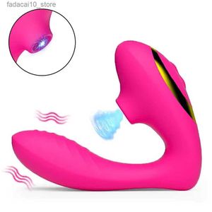 Autres articles de beauté de santé Vibromasseur à succion vaginale 10 vitesses Ventouse vibrante Fellation Aspiration Stimulateur clitoridien Gode Jouet Masturbateur adulte Q240117