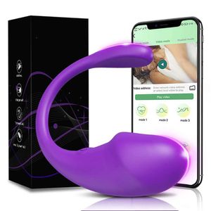 Autres articles de beauté Health Vibrator Love Egg Bluetooth App Remote sans fil Contrôle pour les femmes Vaginal Boules Stimulator Clitoral Toys pour adultes 18 T240510