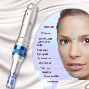 Otros artículos de belleza de salud al por mayor Tima A6 Wireless Derma Pen Dr.Pen Micro Aguja eléctrica 2 baterías Recargable Dermapen Skin Dhrlh