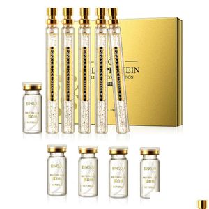 Autres articles de soins de santé Aucune aiguille 24K Gold Protein Petide Essence Liquid Set Collagène avec 5pcs Face Lift Thread Hydratant Moisturiz DH19B