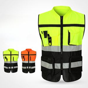 Other High Visibility Security Reflective Vest Pockets Design Reflective Vest Outdoor Traffic Safety Cycling Wear 230925